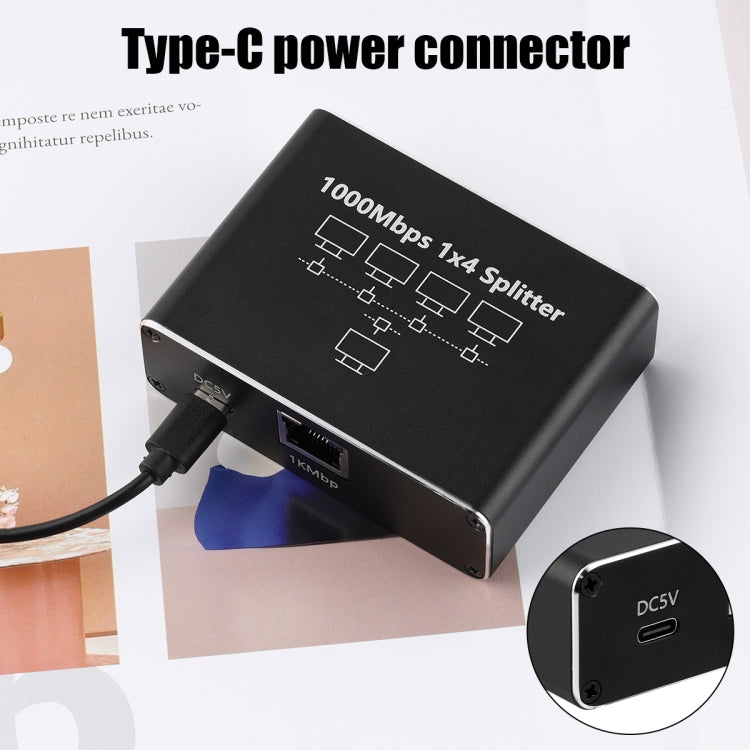 Splitter di rete Gigabit Condividitore di rete Splitter per cavo di rete RJ45, 1 To 3, 1 To 4