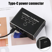 Splitter di rete Gigabit Condividitore di rete Splitter per cavo di rete RJ45, 1 To 3, 1 To 4