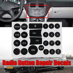 Per Mercedes Benz C/E/GLK/W 2007-2014 Adesivo per riparazione pulsanti radio