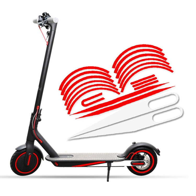 Per Xiaomi Mijia M365/1s/Pro/Pro2 Adesivo riflettente di avvertimento impermeabile per scooter