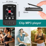 Schermo a colori da 1,8 pollici Registrazione MP3/MP4 Walkman sportivo Bluetooth con clip posteriore, No Memory Card, 8GB, 16GB, 32GB, 64GB, 128GB
