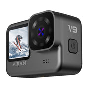 VIRAN V9 4K Dual Color Screen Diving Anti-Shake Action Camera Registratore da viaggio per ciclismo all'aperto, V9(Square), V9(Round)