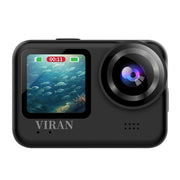 VIRAN V9 4K Dual Color Screen Diving Anti-Shake Action Camera Registratore da viaggio per ciclismo all'aperto, V9(Square), V9(Round)