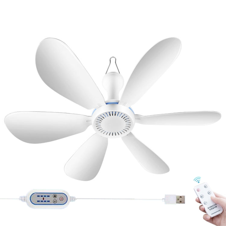 Mini ventilatore USB da tavolo con 6 pale e telecomando