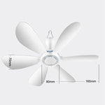 Mini ventilatore USB da tavolo con 6 pale e telecomando