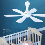 Mini ventilatore USB da tavolo con 6 pale e telecomando