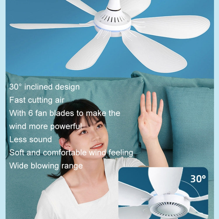 Mini ventilatore USB da tavolo con 6 pale e telecomando