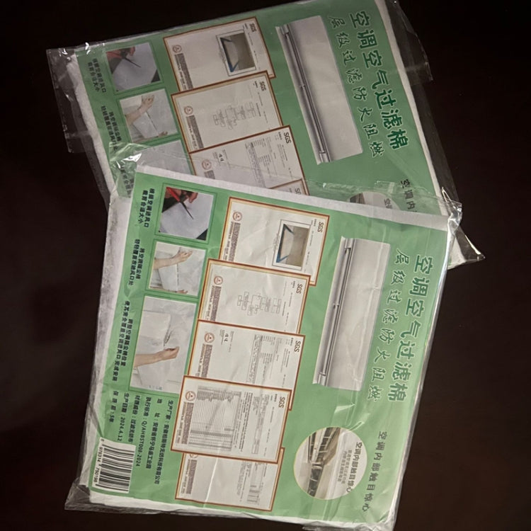 Aria condizionata usa e getta Filtro per la purificazione dell'aria Cotone per la rimozione della polvere della presa d'aria sospesa per uso domestico, 5pcs /Pack 22x80cm