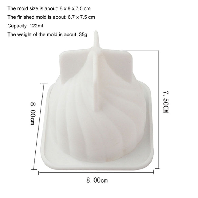 Stampo per torta con mousse a spirale, stampo in silicone a forma di cipolla per dessert francese, GT-105 Single, GT-106 6 Cavity, GT-9 15 Cavity
