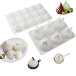 Stampo per torta con mousse a spirale, stampo in silicone a forma di cipolla per dessert francese, GT-105 Single, GT-106 6 Cavity, GT-9 15 Cavity