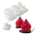 Stampo per torta con mousse a spirale, stampo in silicone a forma di cipolla per dessert francese, GT-105 Single, GT-106 6 Cavity, GT-9 15 Cavity