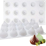 Stampo per torta con mousse a spirale, stampo in silicone a forma di cipolla per dessert francese, GT-105 Single, GT-106 6 Cavity, GT-9 15 Cavity