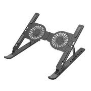C9 Pro RGB Luce ambientale Ventola pieghevole Raffreddamento Laptop Supporto rialzato in lega di alluminio, Silver, Pink, Gray