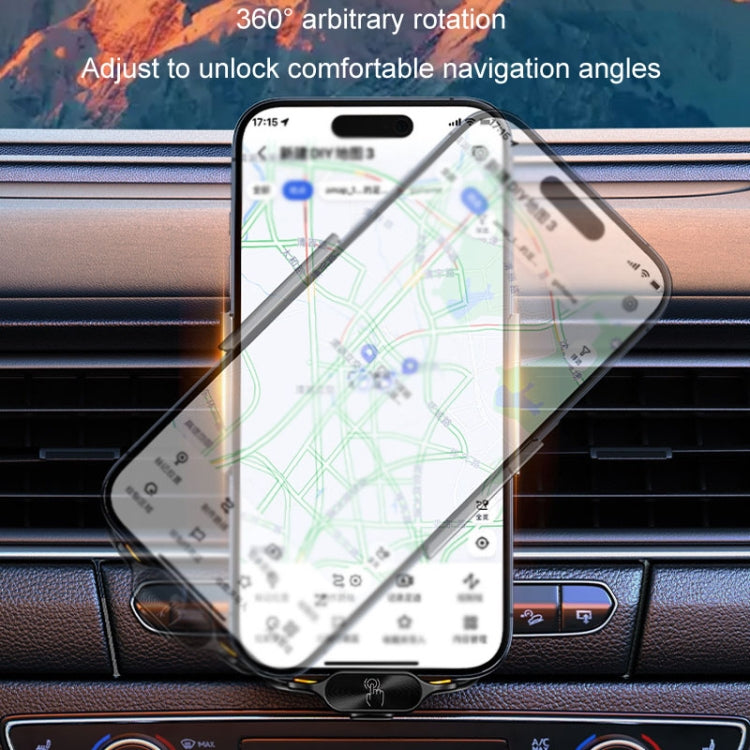 Caricabatterie wireless per auto Magsafe Staffa universale per telefono cellulare a induzione trasparente da 120 W a ricarica rapida, Wireless Charger Mobile Phone Bracket