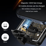 Caricabatterie wireless per auto Magsafe Staffa universale per telefono cellulare a induzione trasparente da 120 W a ricarica rapida, Wireless Charger Mobile Phone Bracket