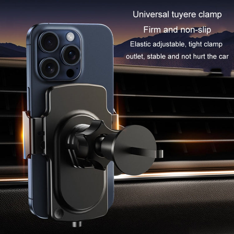 Caricabatterie wireless per auto Magsafe Staffa universale per telefono cellulare a induzione trasparente da 120 W a ricarica rapida, Wireless Charger Mobile Phone Bracket
