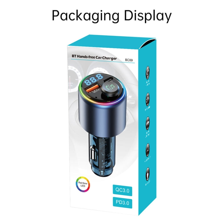 Lettore MP3 Bluetooth per auto da 48 W con ricarica rapida, BC89