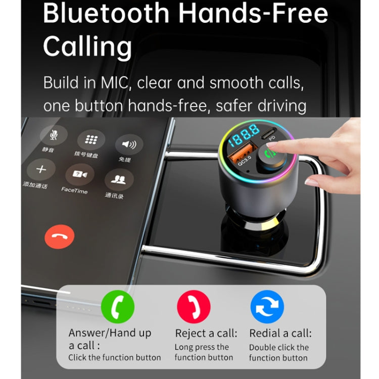Lettore MP3 Bluetooth per auto da 48 W con ricarica rapida, BC89