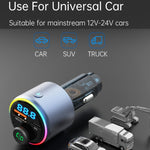 Lettore MP3 Bluetooth per auto da 48 W con ricarica rapida, BC89