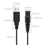1,25 m per dispositivo di ricarica per rasoio/acqua USB TTo cavo di ricarica a 8 cifre