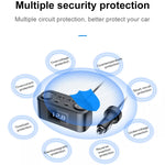 Caricabatterie per telefono cellulare multiporta per accendisigari da auto PD + QC da uno a quattro, Q5