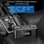 Caricabatterie per telefono cellulare multiporta per accendisigari da auto PD + QC da uno a quattro, Q5