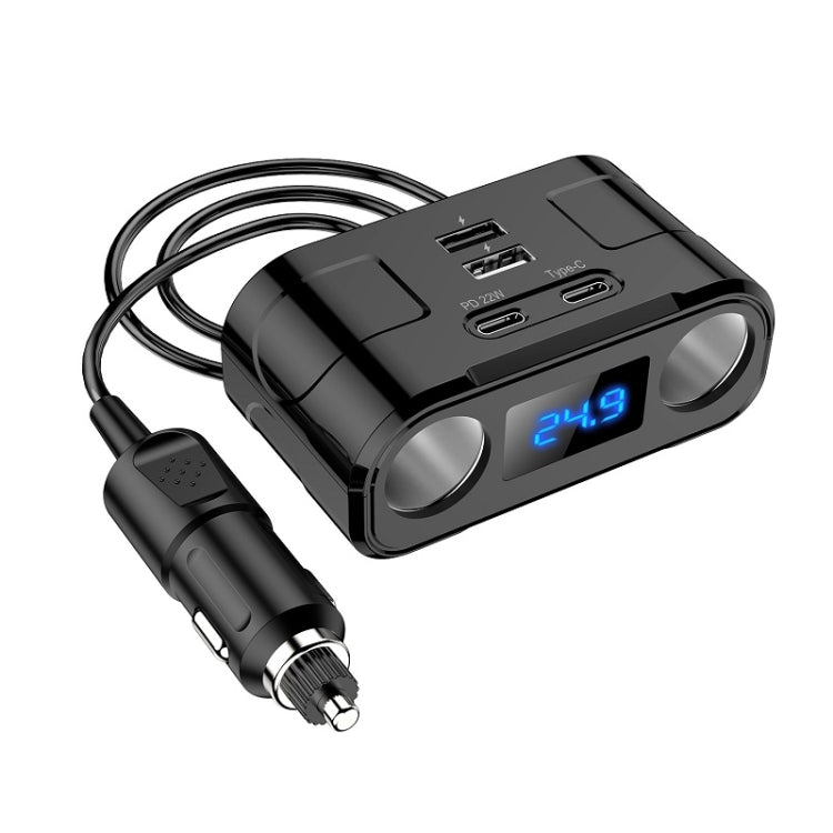 Porta di espansione dell'adattatore multifunzionale da uno a quattro caricatori per auto, C2