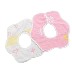 Bavaglino impermeabile petalo per neonato bifacciale Bavaglino in cotone prugna a sei strati di garza, Pork Pink, Pig Blue, Cedar Pink, Cloud Pink, Cloud blue, Alpaca Pink, Puppet Monkey, Giraffe, Mickey, Airplane, Crown, Classic Mushroom