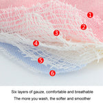 Bavaglino impermeabile petalo per neonato bifacciale Bavaglino in cotone prugna a sei strati di garza, Pork Pink, Pig Blue, Cedar Pink, Cloud Pink, Cloud blue, Alpaca Pink, Puppet Monkey, Giraffe, Mickey, Airplane, Crown, Classic Mushroom