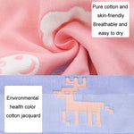Bavaglino impermeabile petalo per neonato bifacciale Bavaglino in cotone prugna a sei strati di garza, Pork Pink, Pig Blue, Cedar Pink, Cloud Pink, Cloud blue, Alpaca Pink, Puppet Monkey, Giraffe, Mickey, Airplane, Crown, Classic Mushroom