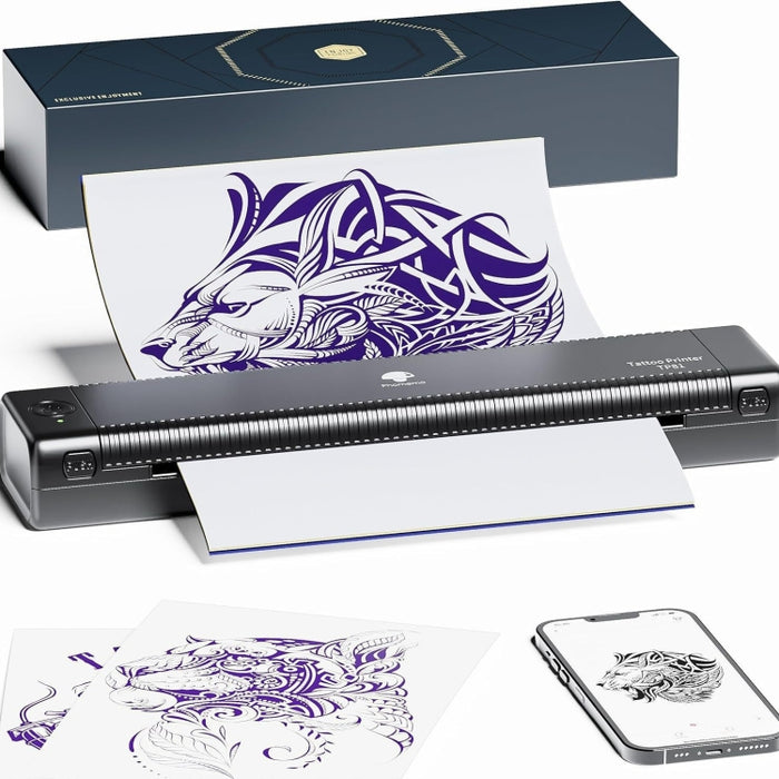 Phomemo TP81 A4 Stampante termica wireless Stampante per modelli di tatuaggi, TP81 Tattoo Printer