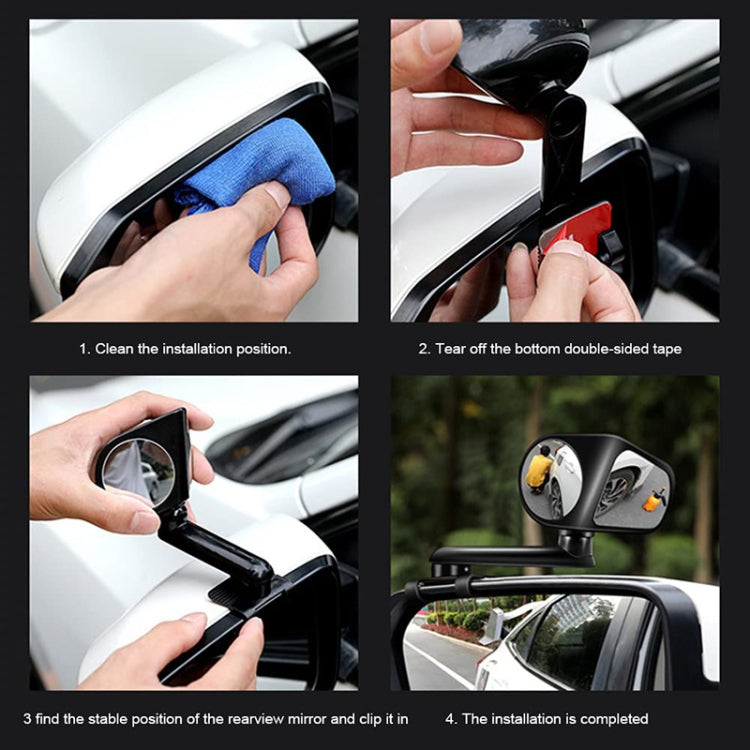 Specchietto ausiliario per auto Specchietto retrovisore grandangolare multifunzione