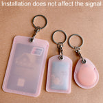 Portachiavi con protezione per carte di prossimità, porta carte per ascensore con controllo accessi, con anello di trazione, Water Drop Black, Water Drop Pink, Water Drop White, Small Square Black, Small Square Pink, Small Square White, Large Black    ...