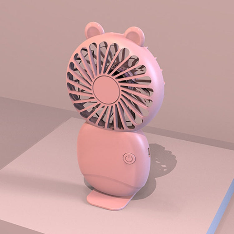 Mini ventilatore silenzioso ricaricabile con supporto portatile tascabile estivo per cartoni animati