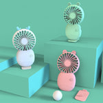 Mini ventilatore portatile ricaricabile silenzioso 3 velocità