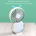 Mini ventilatore portatile ricaricabile silenzioso 3 velocità