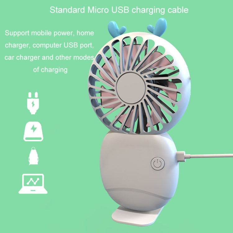 Mini ventilatore portatile ricaricabile silenzioso 3 velocità