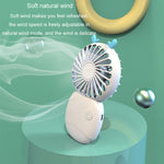 Mini ventilatore portatile ricaricabile silenzioso 3 velocità