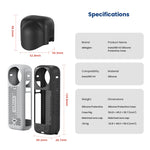 Custodia protettiva in silicone per Insta360 X4 con copertura obi