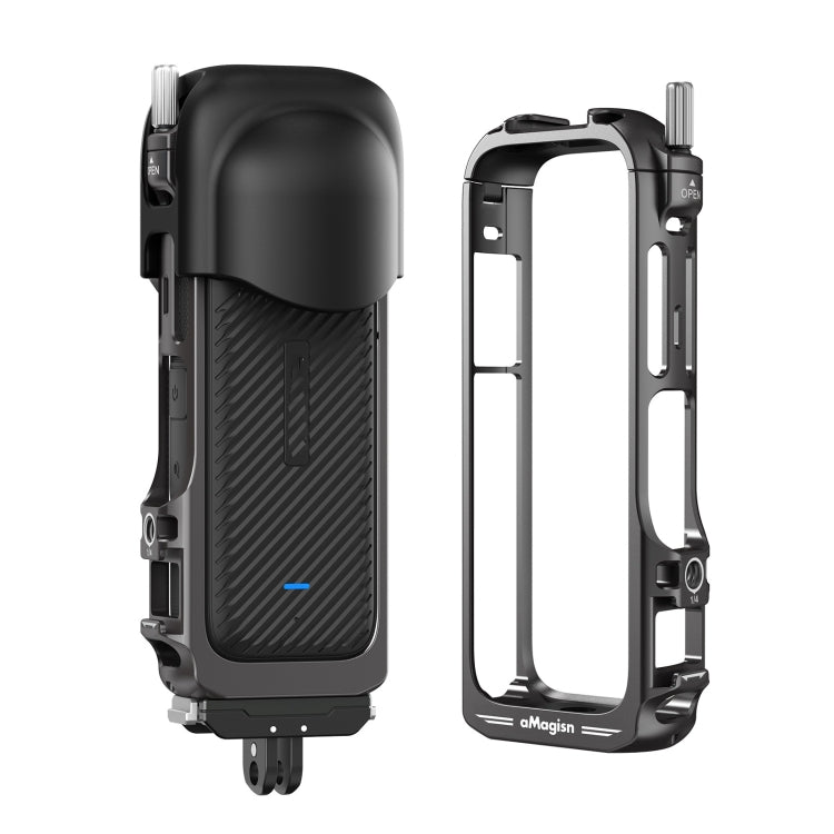 Telaio protettivo in metallo per Insta360 X4 con sgancio rapido