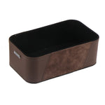 Scatola portaoggetti per tazza d'acqua, scatola multifunzionale per cruscotto, bracciolo per auto, Large Black, Large Brown, Small Black, Small Brown
