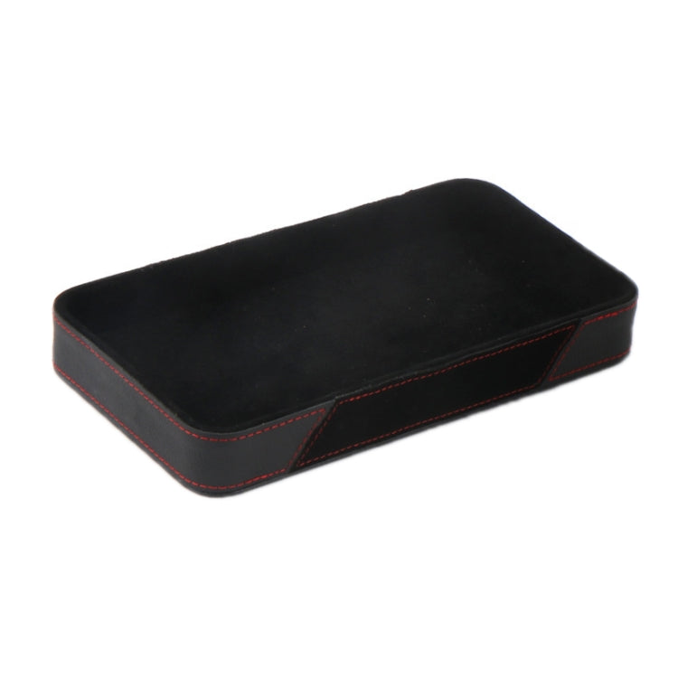 Scatola portaoggetti per tazza d'acqua, scatola multifunzionale per cruscotto, bracciolo per auto, Large Black, Large Brown, Small Black, Small Brown