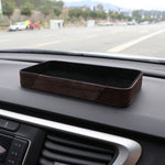 Scatola portaoggetti per tazza d'acqua, scatola multifunzionale per cruscotto, bracciolo per auto, Large Black, Large Brown, Small Black, Small Brown