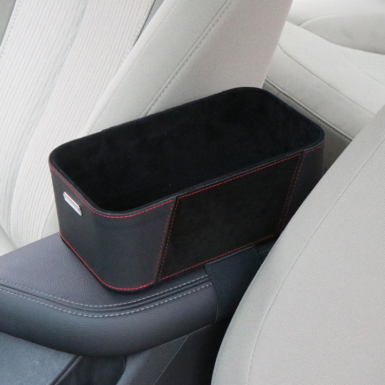 Scatola portaoggetti per tazza d'acqua, scatola multifunzionale per cruscotto, bracciolo per auto, Large Black, Large Brown, Small Black, Small Brown