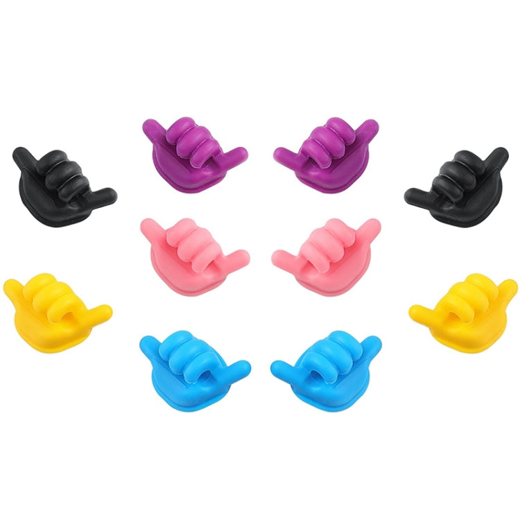 Organizzazione della scrivania con gancio portaoggetti anteriore per auto, consegna casuale dei colori, 10pcs Small, 5pcs Large