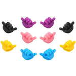 Organizzazione della scrivania con gancio portaoggetti anteriore per auto, consegna casuale dei colori, 10pcs Small, 5pcs Large