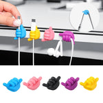 Organizzazione della scrivania con gancio portaoggetti anteriore per auto, consegna casuale dei colori, 10pcs Small, 5pcs Large