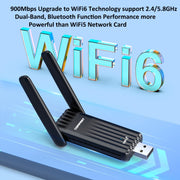 Adattatore USB COMFAST CF-943F 900Mbps Wifi6 Bluetooth Scheda di rete 2.4G/5G, CF-943F