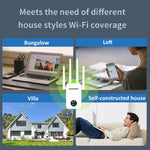 COMFAST 762AC 1200Mbps Ripetitore di segnale WiFi Dual Band WiFi con schermo OLED, CF-WR762AC