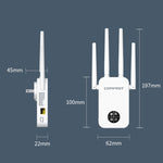 COMFAST 762AC 1200Mbps Ripetitore di segnale WiFi Dual Band WiFi con schermo OLED, CF-WR762AC